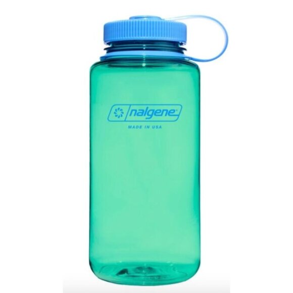 Nalgene 32 fl oz (2PACK) Plastic Narrow Mouth Water Bottle(Violet/Pastel Green) - Picture 4 of 4